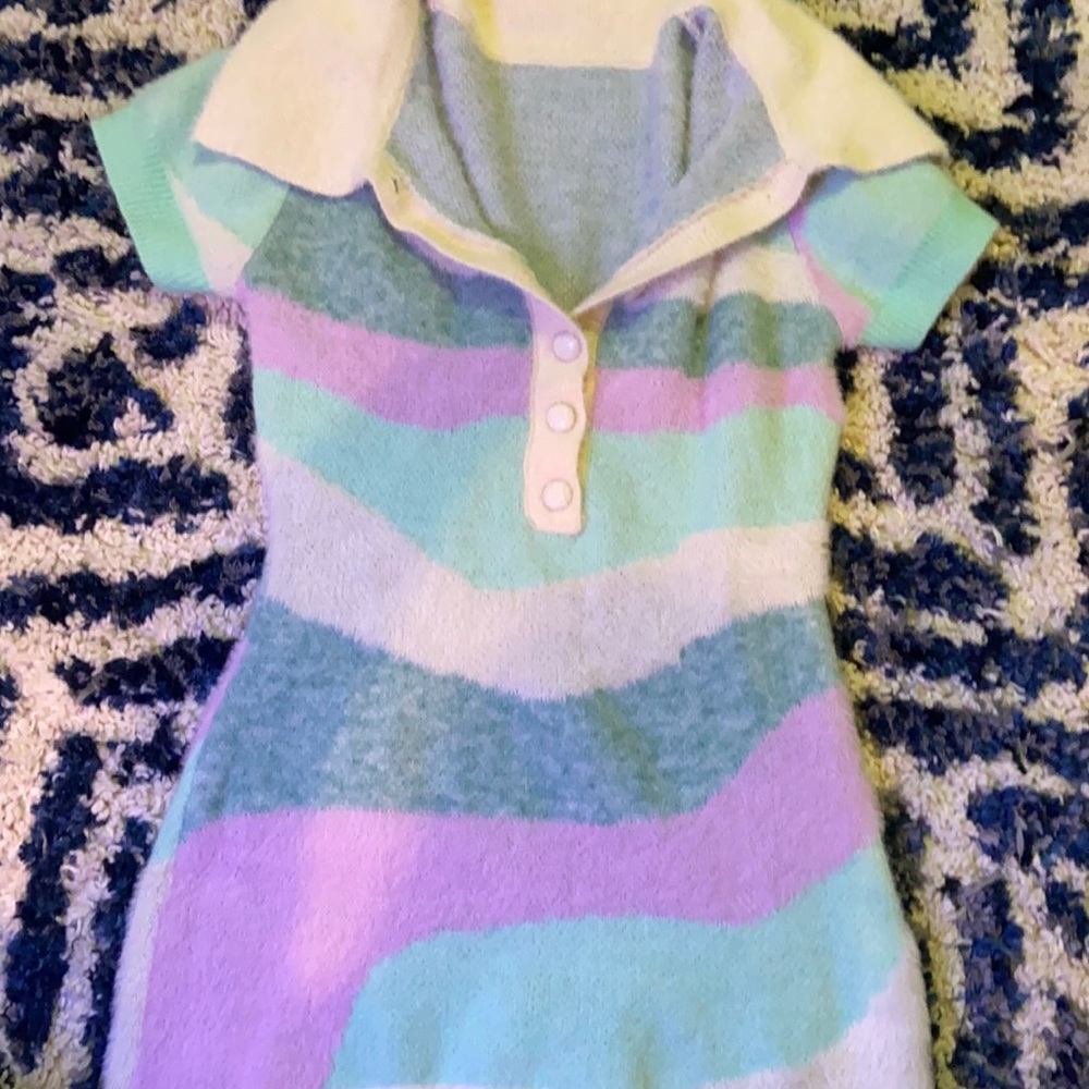fuzzy sweater dress, mini, never worn